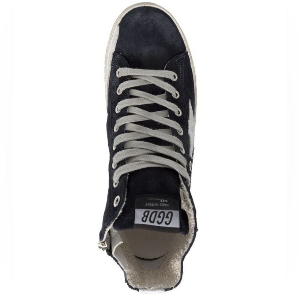 Golden Goose Francy suede high-top sneakers Navy Size 38 - Picture 8 of 9